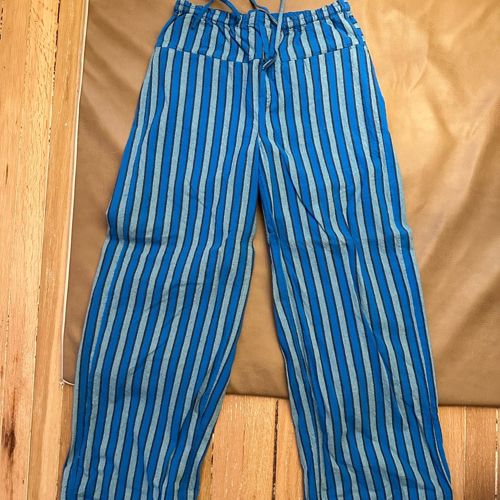 Free People Hudson Canyon Stripe Wide Leg Pants
